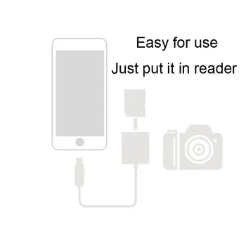 EASYA pentru Lightning to SD OTG Card Reader pentru iPhone iPad iPod interface Carduri de Memorie Utilizați Nicio APLICAȚIE Nevoie