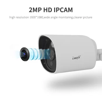 EasyN 2MP 1080P în aer liber de Apă-dovada IP Camera Bullet IR Noapte Viziune de Detectare a Mișcării P2P HD IPC Camera