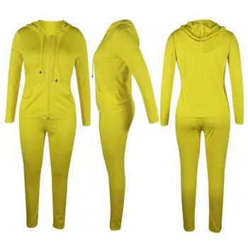 Echoine set de două piese Costume Femei cu Maneci Lungi Set Top Si Pantaloni de trening femei haine de jogging femme Sportwear Set de Potrivire