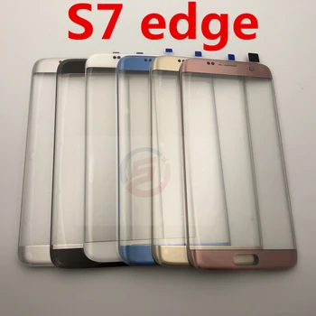 Ecran frontal Lentila de Sticla pentru Samsung Galaxy S7 Edge G935 G935F SM-G935F G935FD Spate Capac Baterie Usa Spate de Locuințe cu Adeziv