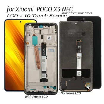 Ecran Pentru Xiaomi Poco X3 NFC, Ecran Lcd 10 Touch Ecran Înlocuire Testat Telefon Ecran LCD Digitizer Piese