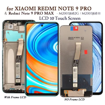 Ecran Pentru Xiaomi Redmi Nota 9 Pro tv LCD Display 10 Touch Ecran Înlocuire Pentru Redmi Nota 9 Pro MAX Telefon Ecran LCD Testate