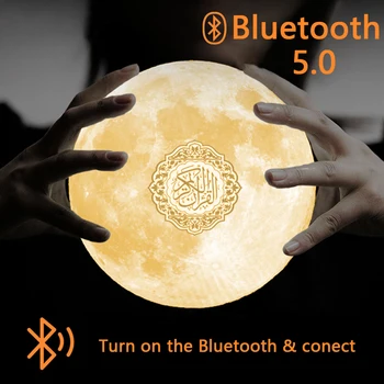 EID Mubarak Difuzor Bluetooth Luna Lumina de Noapte Cu Muzică USB Reîncărcabilă de Control de la Distanță Galaxy Lampa de Dormitor Ramadan Decor