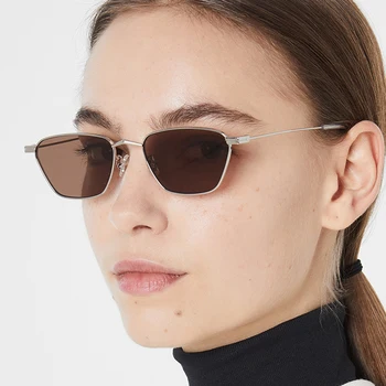 [EL Malus]Retro Mici de Metal Cadru ochelari de Soare pentru Femei, Bărbați la Modă Design Sexy Lady Ochelari de UV400 Ochelari de Nuante Drăguț