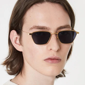 [EL Malus]Retro Mici de Metal Cadru ochelari de Soare pentru Femei, Bărbați la Modă Design Sexy Lady Ochelari de UV400 Ochelari de Nuante Drăguț