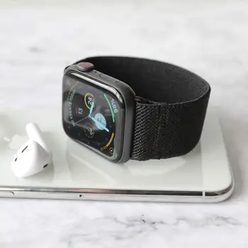 Elastic de par Curea pentru Apple watch band 44mm 40mm iWatch 38mm 42mm femei watchband bratara apple watch seria 4 3 5 6 se