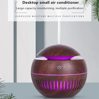Electric Aroma Difuzor de Aer Humidifie Lemn cu Ultrasunete Umidificator de Aer, Ulei Esential pentru Aromaterapie Cool Mist Maker pentru Acasă