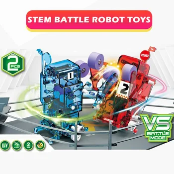 Electric Box Robot de Jucărie DIY STEM Jucărie din Plastic Abs de Asamblare Robot de Copii Fizice Experiment științific Jucărie de Învățământ pentru Copii Cadouri