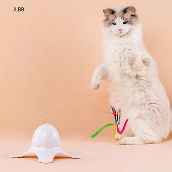 Electric Cat Teaser Jucărie Inteligentă Filare Automată Interactiv Amuzant Stick De Formare Distracții Interesant Pisoi Jucării Flexibile