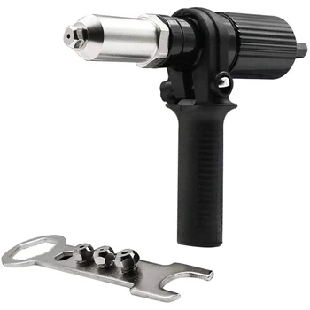 Electric Nit Nuci Pistol de Nituit Instrument de Nituit cu Acumulator Adaptor pentru Burghiu Introduce Piulița de Nituire Drill Adapter 2.4 mm-4.8 mm Scule electrice