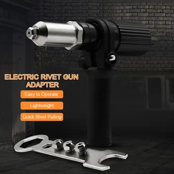 Electric Nit Nuci Pistol de Nituit Instrument de Nituit cu Acumulator Adaptor pentru Burghiu Introduce Piulița de Nituire Drill Adapter 2.4 mm-4.8 mm Scule electrice