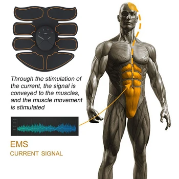 Electric Stimulator Muscular EMS Wireless Hip Fese Antrenor Abdominale ABS Fitness Stimulator Pierderea in Greutate Corp Masaj Unisex