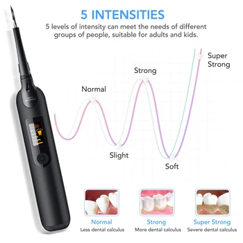 Electric Ultra sonic Dentare înălbitor Scala de Dinți kit de Albire a dintilor Calcul Tartru Remover Instrumente Curat Dinte Pata Orală Masina