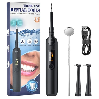 Electric Ultra sonic Dentare înălbitor Scala de Dinți kit de Albire a dintilor Calcul Tartru Remover Instrumente Curat Dinte Pata Orală Masina