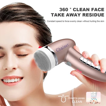 Electrice Fata Perie De Femei Perie De Curățare Faciale Sonic Silicon Perie Fata De Vibrații Facial De Îngrijire A Frumuseții Cepillo Limpieza Faciale