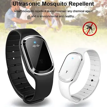 Electronic mosquito repellent respingător țânțar cu ultrasunete bratara impermeabil sporturi în aer liber anti-tantari ceas