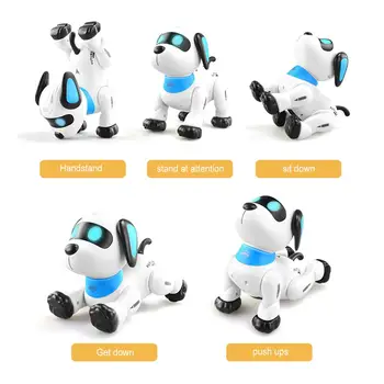 Electronice, Animale De Companie Animale De Control De La Distanță Câinele Robot Jucarii Robotizate Stunt Catelus Jucării Muzică Cântec Programabile Jucărie Pentru Copii Cadou De Ziua De Nastere