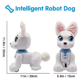 Electronice, Animale De Companie Câine Robot Programare Control De La Distanță Inteligent Robot De Jucării Cântând Și Dansând Control Vocal Inteligent Câine Robot De Jucărie