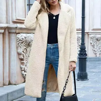 Elegant faux blana haine de iarnă de sex feminin jachete 2021 toamnă caldă timp geaca de iarna femei, geci casual, haine de femeie outerwears