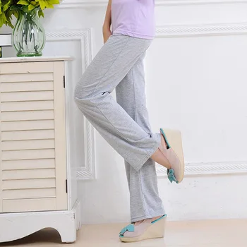Elegant Largi Picior Pantaloni pentru Femei de Vară Talie Elastic Liber Homewear Direct Pantaloni Casual Culoare Solidă Vrac de Agrement Pantaloni