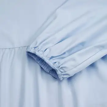 Elegant Solid Tricouri Femei Puff Maneca Bluza 2021 ZANZEA Primavara Casual Butonul Înapoi Blusas de sex Feminin O de Gât Topuri Plus Dimensiune Tunica