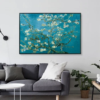 Elegante Flori de Cais de Vincent Van Gogh Celebra Panza Pictura Postere si Printuri de Arta de Perete pentru Camera de zi Decor Acasă Cuadros