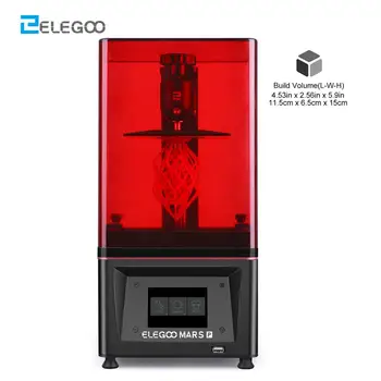 ELEGOO Mars Pro 3D Printer SLA UV Photocuring LCD 3D Printer Rășină Imprimantă 3D Impresora Negru 3D 3D Drucker
