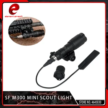 Element de Airsoft SF M300 Arma Pusca Lumina Lanternă Tactică cu un Întrerupător la Distanță, Coada Negru rezistent la apă și la Șocuri 250 Lumen