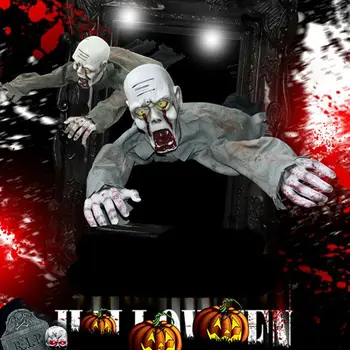 Elemente De Recuzită De Halloween Plin De Decoratiuni De Dimensiuni Viață Animate De Groază Zombie Înfiorător Casa Bantuita Curte Infricosatoare Petrecere De Halloween Decor