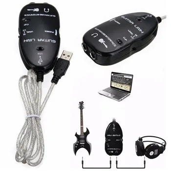 Eletric Cablu de Chitara Chitara Interfata USB Link-ul de Cablu Adaptor de Conector Audio Recorder pentru PC/Calculator Chitara Accesorii