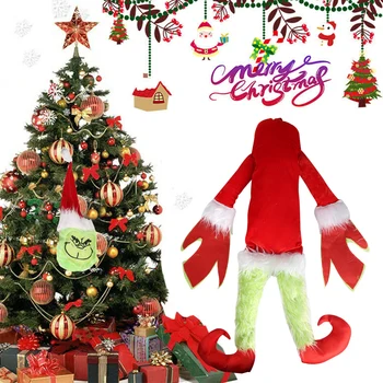 Elf Corp pentru Decorațiuni pentru Bradul de Crăciun de Pluș Agățat Papusa pentru Pomul de Crăciun Petrecere de Vacanță M09