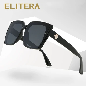 ELITERA Brand New sosire Cadru Pătrat de Moda Polarizat ochelari de Soare pentru Femei Călătorie în aer liber