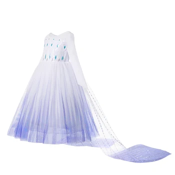 Elsa Printesa Cosplay Dress Congelate Copii Fantezie Elza Alb Costum pentru Petrecerea de Ziua Anna Cadou