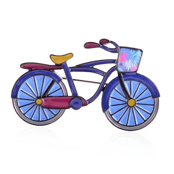 Email Bicicleta Broșe Și Ace Moda Bijuterii Brosa Aliaj Vehicul pentru copii de Craciun Pin Bărbați Costume pentru Femei Rochie Pălărie Guler Pin Cadou