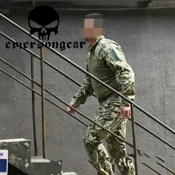 EmersonGear Asalt Pantaloni+Shrits Urban Tactice Mens Militar Combat Assault Sport în aer liber SWAT Formare Armata Ghillie Costume YKK