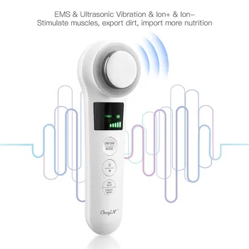 EMS Cald Rece Ciocan Anti Îmbătrânire Wrinkle Remover LED Foton cu Ultrasunete Vibrații de Întinerire a Pielii Ceață Rece Fata Pulverizator Vapor