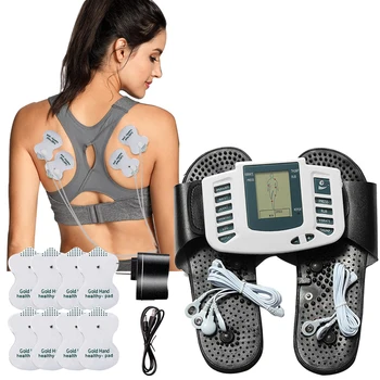 EMS-Electrical Muscle Stimulator 8 Moduri Digitale Terapie de Masaj Puls Zeci de Acupunctura Înapoi Gât Papuci de casă Masaj Corpul se Relaxeze