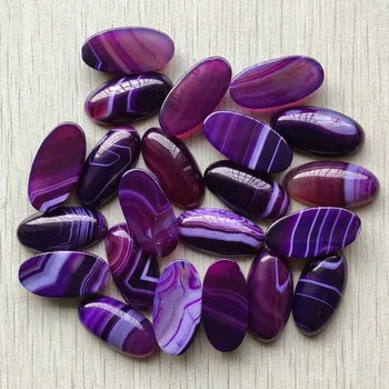En-gros 20buc/Lot de moda naturale dungă violet onix oval taxi cabochons pentru Bijuterii Accesorii beads15x30mm transport gratuit