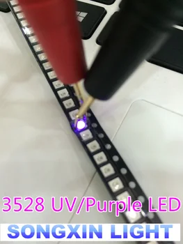 En-gros 3000buc 1210 3528 SMD, SMT PLCC-2 Violet UV PUTERE de SUS DE 2500 MCD Ultra Luminos LED-uri Noi, livrare Gratuita