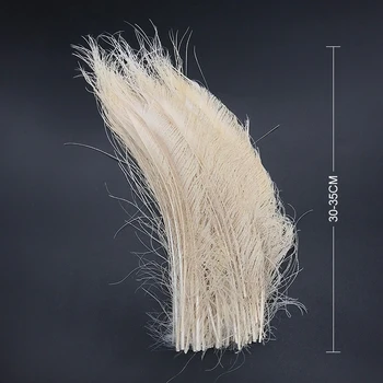 En-gros alb frumos pene de păun sabie 10 buc simetrice dimensiunea de 30-35cm 12-14 cm decor de sărbătoare