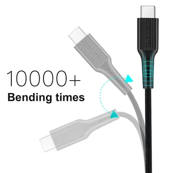 En-gros de Cablu de Tip USB C 10buc/lot 1m 2m 3m pentru Huawei Samsung Xiaomi Rapid de Încărcare USB de Tip C, Încărcător Cablu de Date