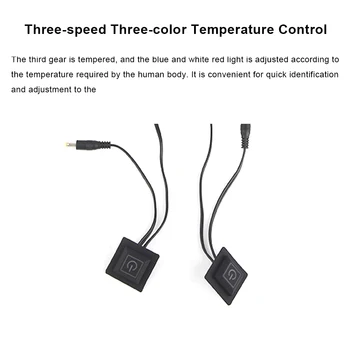 En-gros de Cinci-deget Mănuși USB Electric Tampoane de Încălzire Baterie de Litiu de Putere de Aprovizionare cu Trei viteze Termostatul Comuta Foaie de Încălzire