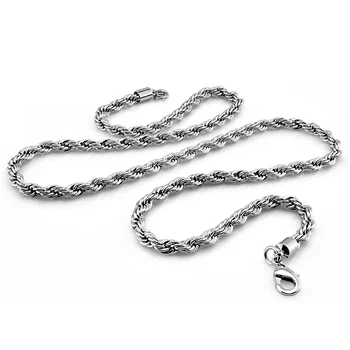 En-gros de Moda bărbați colier argint 925 pandantiv cravată 5 mm 24 cm argint masiv gros șarpe lanț de bijuterii