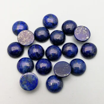 En-gros de moda margele din piatra Naturala farmece 10mm lapis lazuli piatră rotundă taxi cabochon nici o gaură de bijuterii transport Gratuit 50pcs/lot