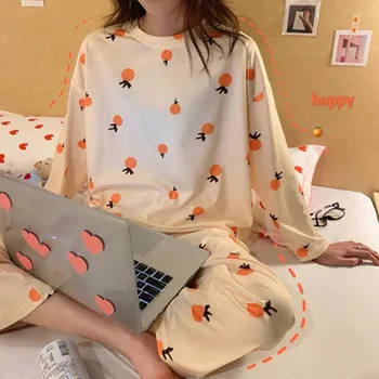 En-Gros De Seturi De Pijamale De Primavara Toamna 22 De Stil Subțire De Carton Generație De Femei Timp De Pijamale Costumul Acasă Femeile Cadou De Sex Feminin Pijamale