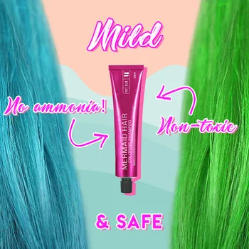 En-gros de Sirenă de Colorare a Părului Sampon Ușoară în condiții de Siguranță Vopsirea Părului Șampon pentru Toate firele de Păr de Un timp de Turnare de Pastă de Colorare Crema Gel de Păr M3
