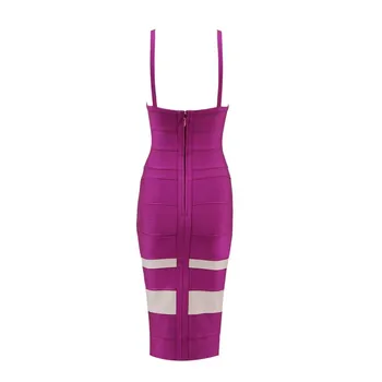 En-gros de vară 2020 Nouă femei rochie violet Spaghete Curea Elegant elegant celebritate Boutique cocktail rochie bandaj