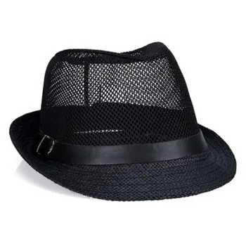 En-gros de Vară de Jazz Capac Bărbați Femei Plaja Paie Capace de Pălării Fedora pentru Bărbați Panama Pălărie de Soare Pălărie Domn