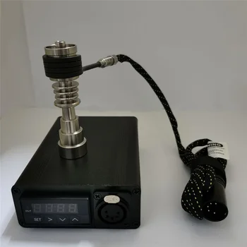 Enail Dab Kit Electric Dab Unghii Stilou Rig Ceara PID Controller cu Domeless Bobina de Încălzire 6 in 1 Hibrid Ti de Unghii de sticlă bongs
