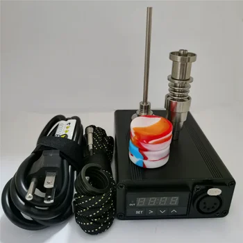 Enail Dab Kit Electric Dab Unghii Stilou Rig Ceara PID Controller cu Domeless Bobina de Încălzire 6 in 1 Hibrid Ti de Unghii de sticlă bongs